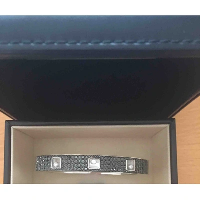 Pre-owned Chopard Happy Diamonds White Gold Bracelet In Black