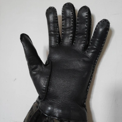 Pre-owned Prada Black Leather Gloves