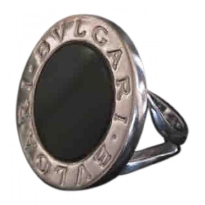 Pre-owned Bulgari Black White Gold Ring