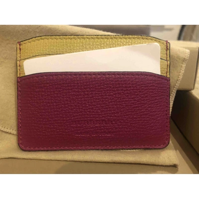 Pre-owned Burberry Leather Purses, Wallet & Cases