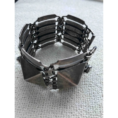 Pre-owned Dannijo Anthracite Steel Bracelet