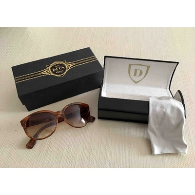 Pre-owned Dita Brown Wood Sunglasses