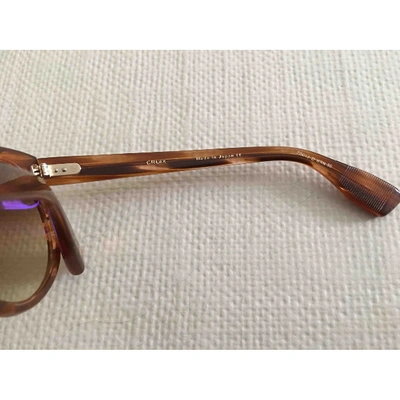 Pre-owned Dita Brown Wood Sunglasses