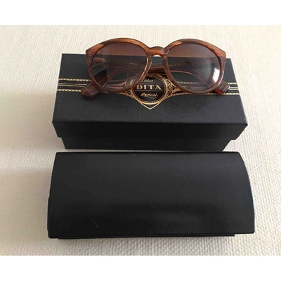 Pre-owned Dita Brown Wood Sunglasses