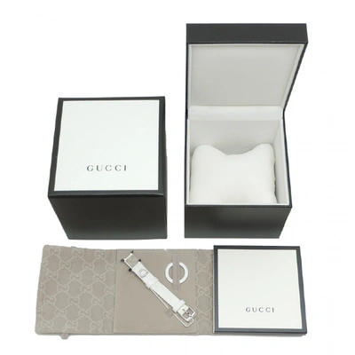 Pre-owned Gucci Silver Steel Watch