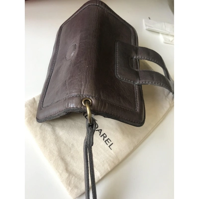 Pre-owned Gerard Darel Leather Wallet In Grey