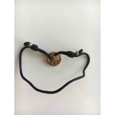 Pre-owned Mulberry Leather Bracelet In Black