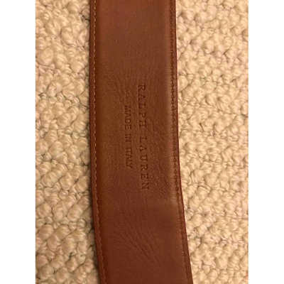 Pre-owned Ralph Lauren Red Leather Belt