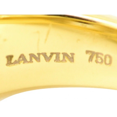 Pre-owned Lanvin Gold Metal Ring