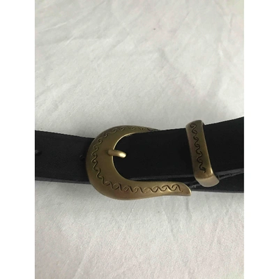 Pre-owned Alberta Ferretti Leather Belt In Black