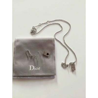 Pre-owned Dior Oblique Jewellery Set In Silver