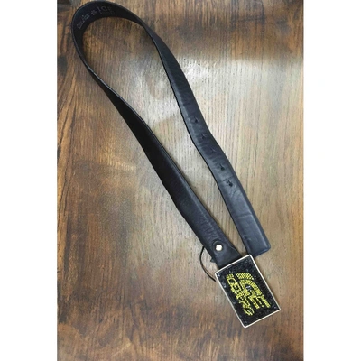 Pre-owned Iceberg Leather Belt In Black