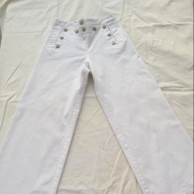 Pre-owned Jean Paul Gaultier White Cotton Jeans