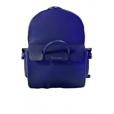 Pre-owned Buscemi Blue Leather Backpack