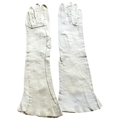 Pre-owned Dior Leather Gloves