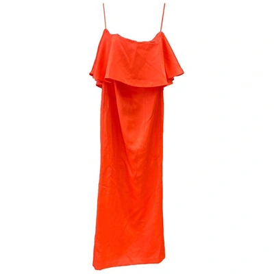 Pre-owned Zac Posen Orange Dress