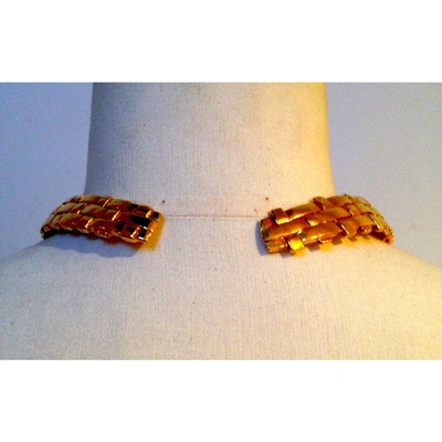 Pre-owned Saint Laurent Gold Metal Necklace