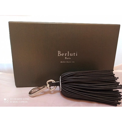 Pre-owned Berluti Black Leather Bag Charms