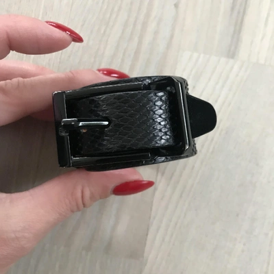Pre-owned Barbara Bui Leather Bracelet In Black