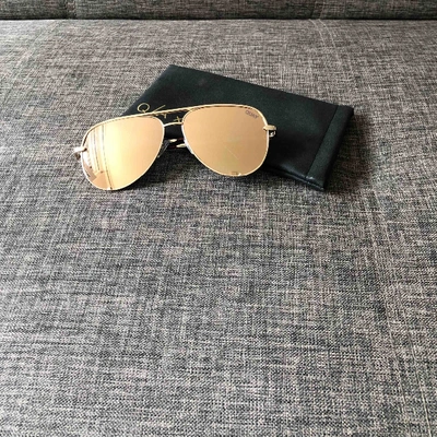 Pre-owned Quay Gold Metal Sunglasses