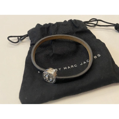 Pre-owned Marc Jacobs Black Leather Bracelet