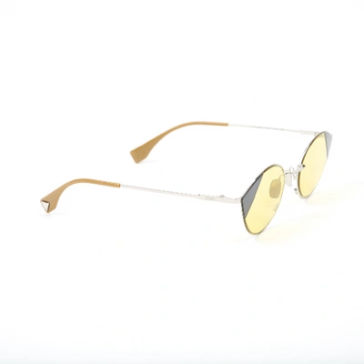 Pre-owned Fendi Yellow Metal Sunglasses