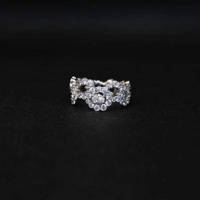 Pre-owned Dior Silver White Gold Ring