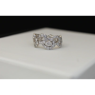 Pre-owned Dior Silver White Gold Ring