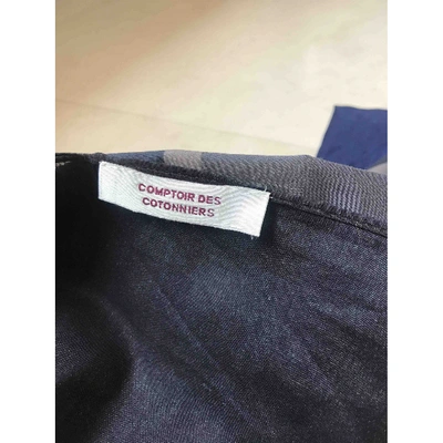 Pre-owned Comptoir Des Cotonniers Silk Handkerchief In Blue
