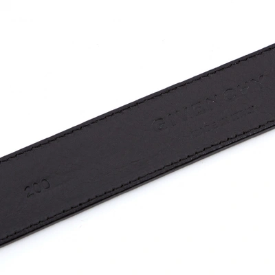 Pre-owned Givenchy Leather Belt In Black