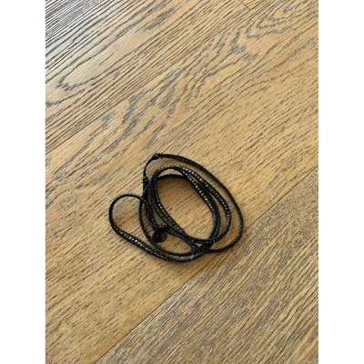 Pre-owned Chan Luu Silver Bracelet In Black