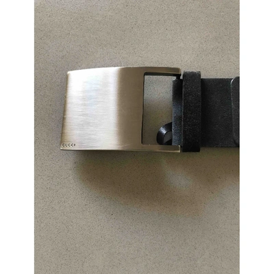 Pre-owned Gucci Belt In Grey