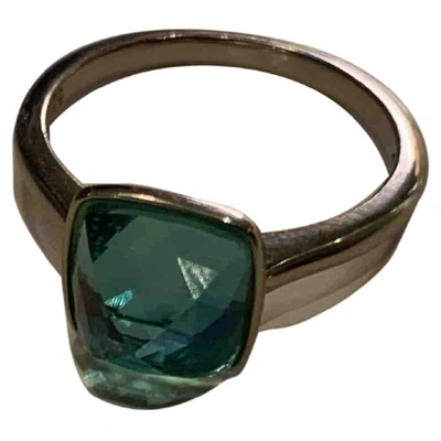 Pre-owned Swarovski Green Crystal Ring