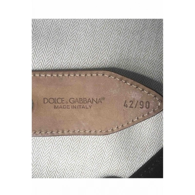Pre-owned Dolce & Gabbana Cloth Belt In Beige