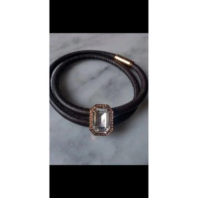 Pre-owned Rebecca Leather Bracelet In Brown