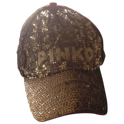 Pre-owned Pinko Cap In Gold