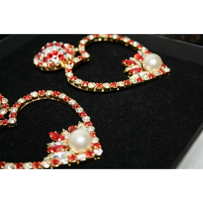 Pre-owned Shourouk Red Crystal Earrings