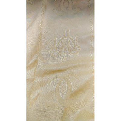 Pre-owned Cartier Silk Scarf In Yellow