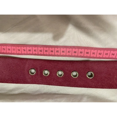 Pre-owned Prada Belt In Pink