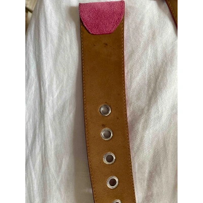 Pre-owned Prada Belt In Pink
