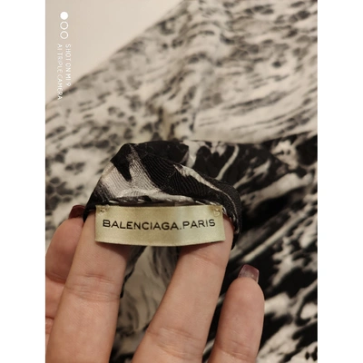 Pre-owned Balenciaga Silk Scarf