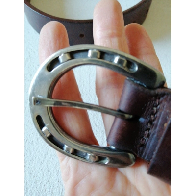 Pre-owned Ralph Lauren Brown Leather Belt