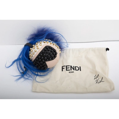 Pre-owned Fendi Bag Bug Blue Fox Bag Charms