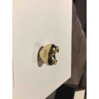 Pre-owned Dior Gold Silver Ring