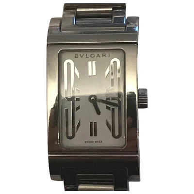 Pre-owned Bulgari Silver Steel Watch