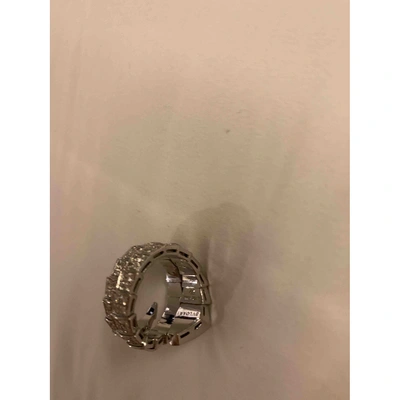 Pre-owned Bulgari Serpenti White Gold Ring In Other