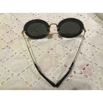 Pre-owned Miu Miu Black Sunglasses