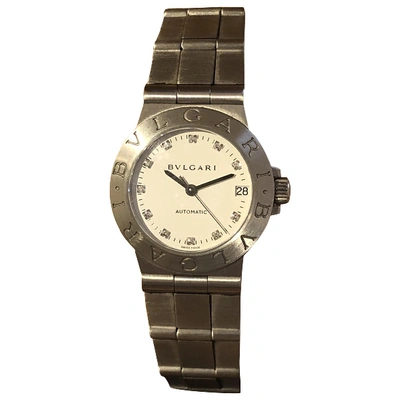 Pre-owned Bulgari Grey Steel Watch