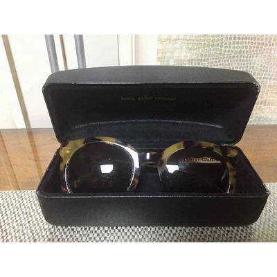 Pre-owned Karen Walker Brown Sunglasses