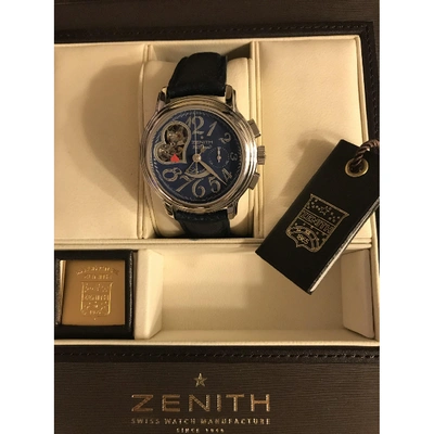 Pre-owned Zenith Blue Steel Watch